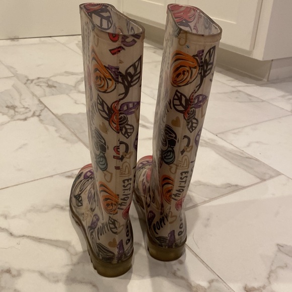 Coach Poppy Graffiti Rain boots Size 5. Used, but in good condition. No box - Picture 4 of 8